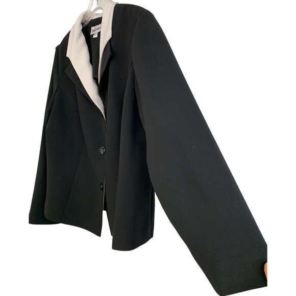 Danny & Nicole Womens Black Suit Seperate Jacket Size 18W Plus EUC 8835 - Picture 3 of 8